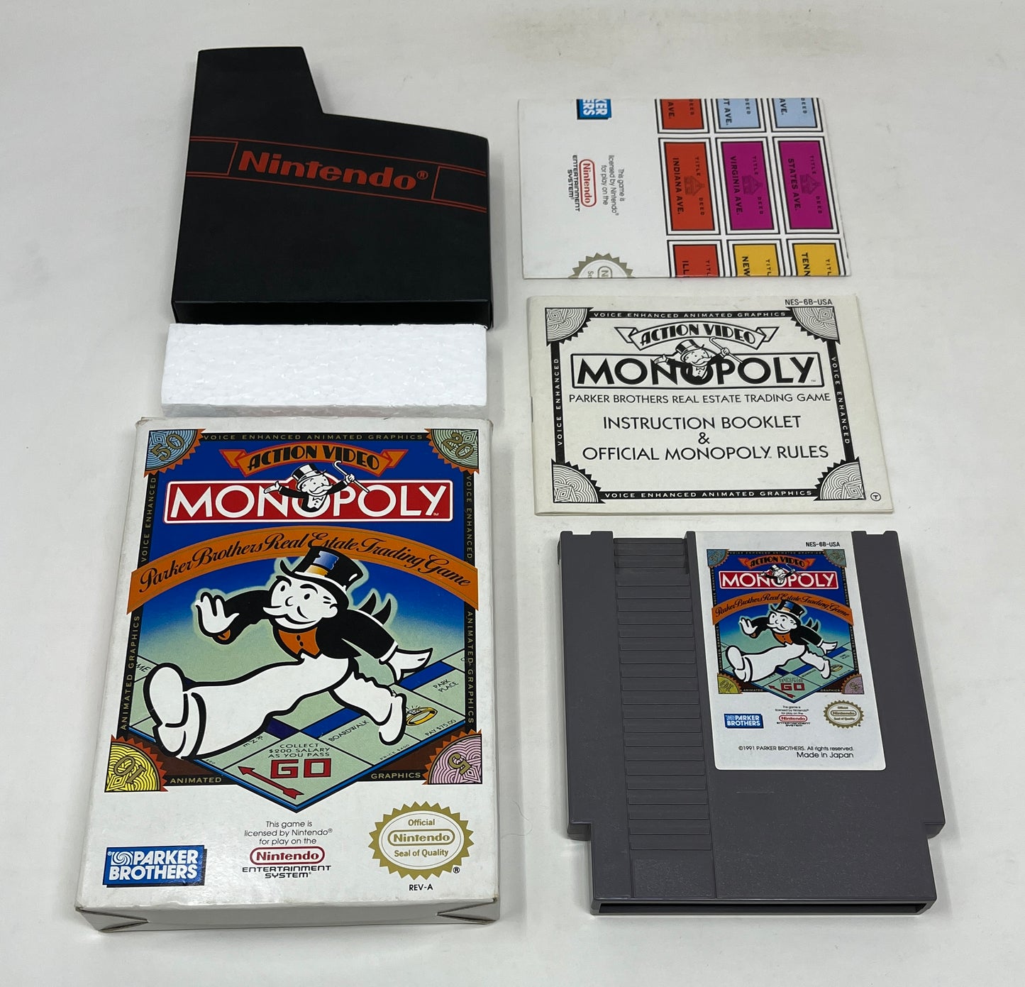 NES Nintendo - Monopoly - Complete