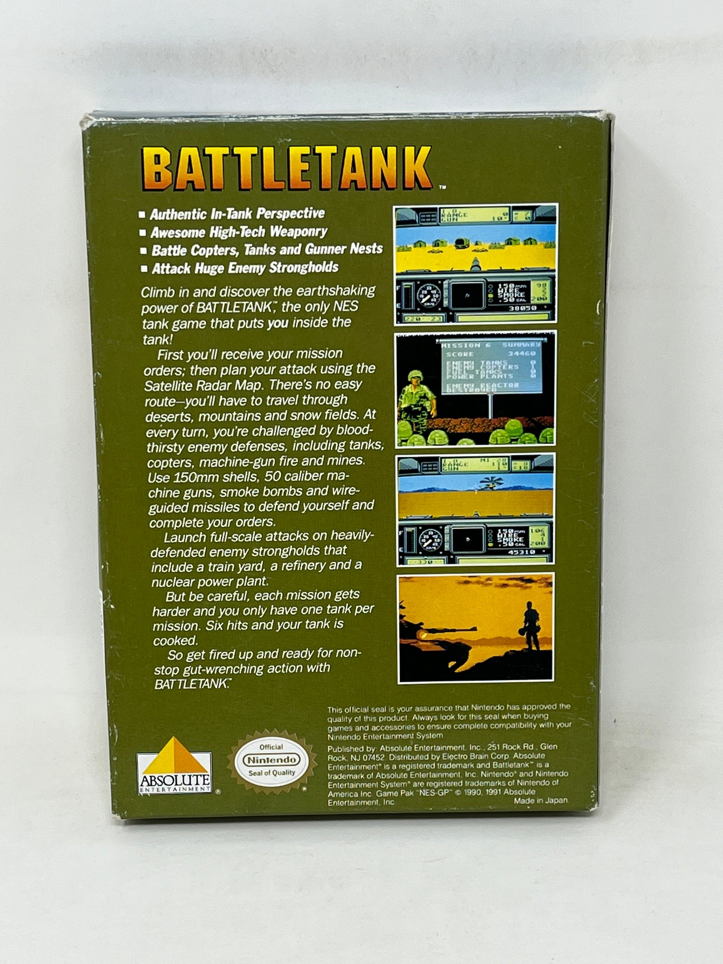 NES Nintendo - Gary Kitchen's BattleTank - Complete