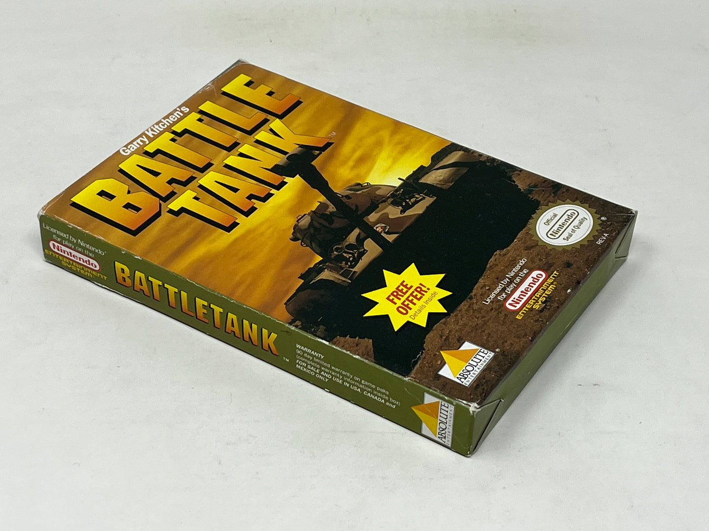 NES Nintendo - Gary Kitchen's BattleTank - Complete