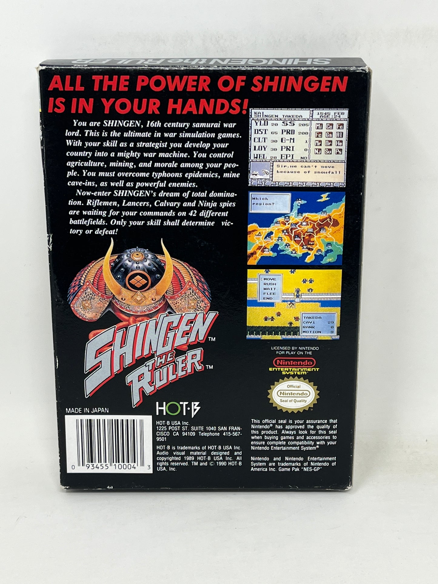 NES Nintendo - Shingen the Ruler - Complete