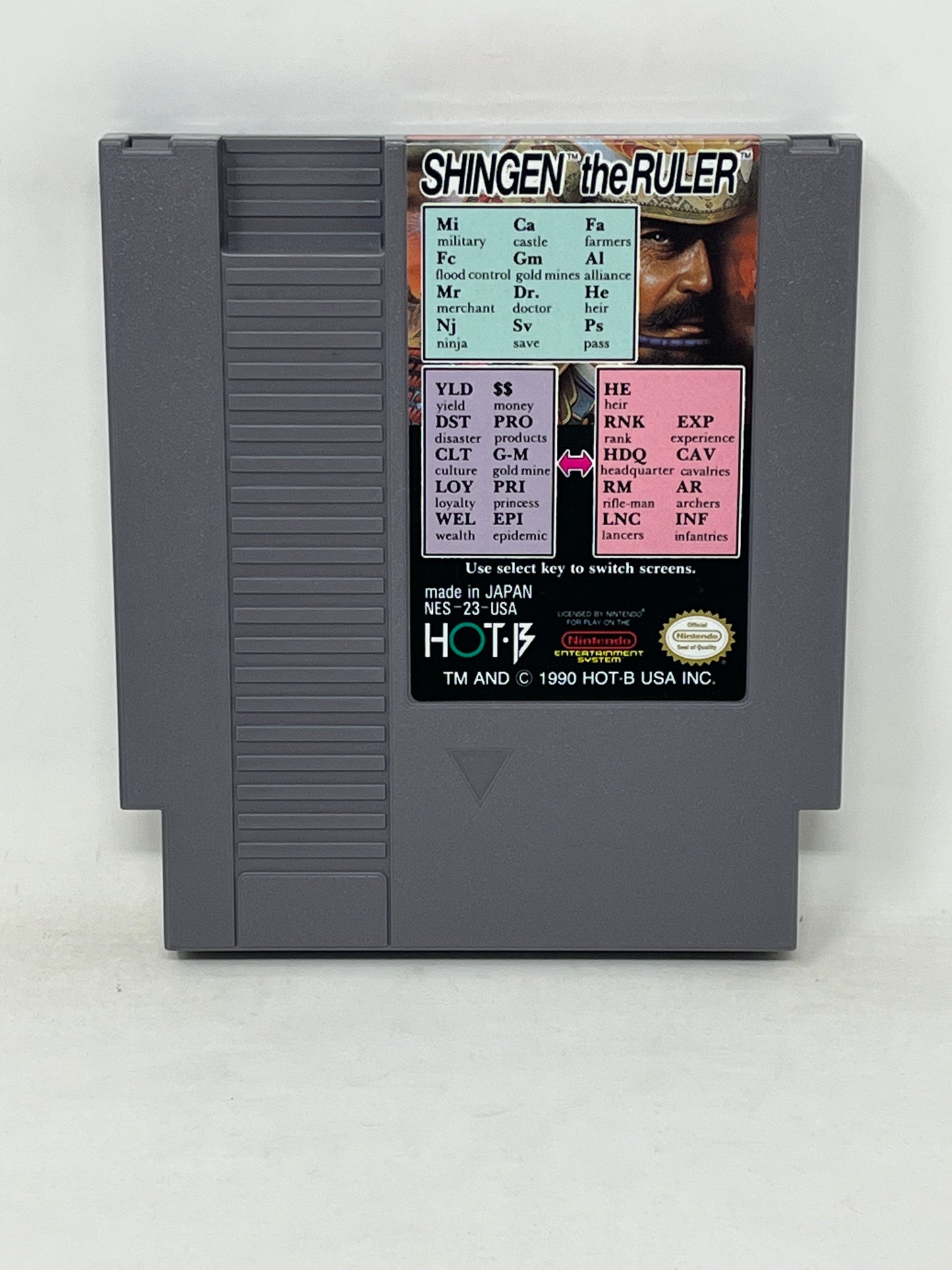 NES Nintendo - Shingen the Ruler - Complete