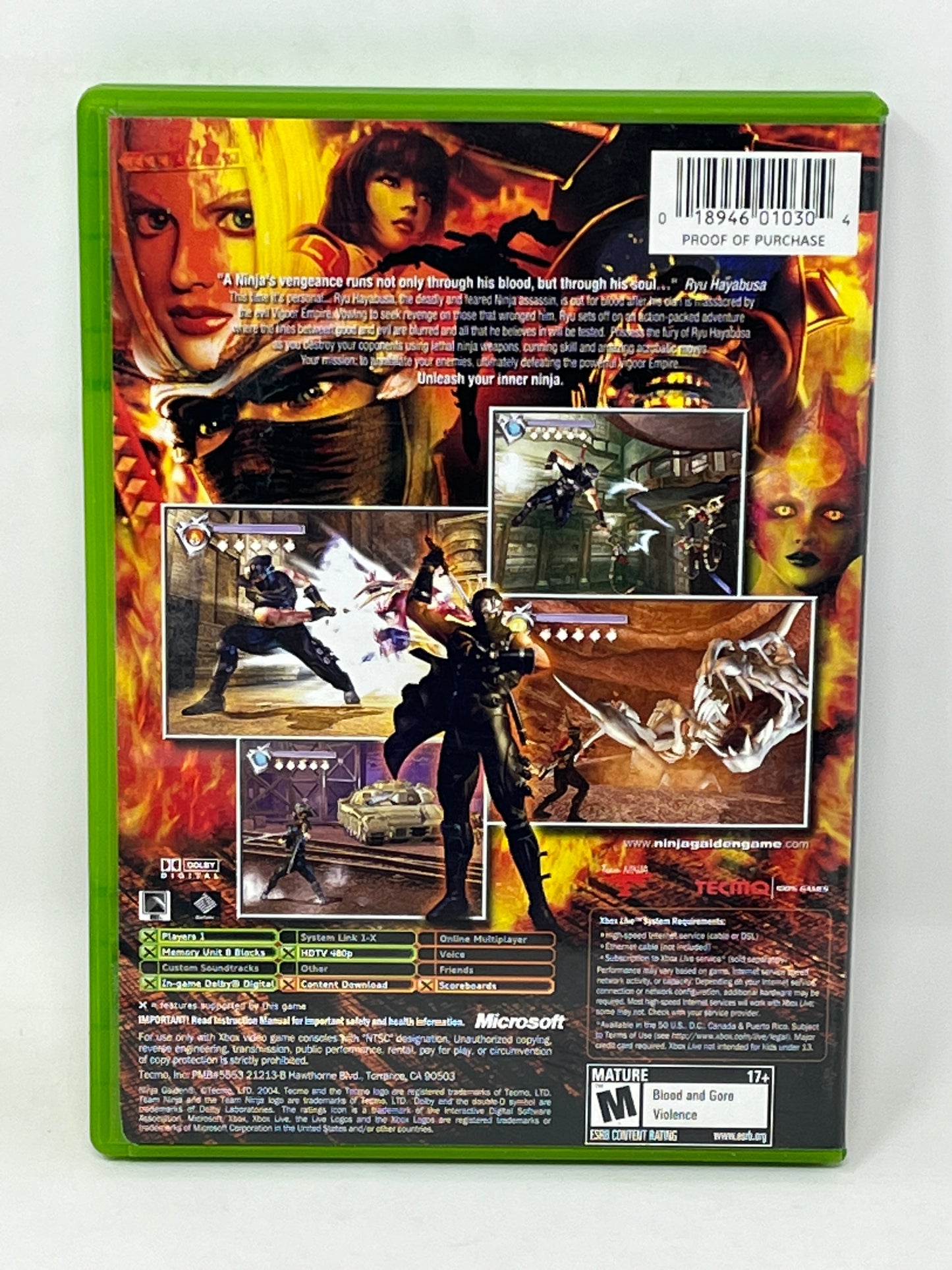 XBox - Ninja Gaiden - Complete