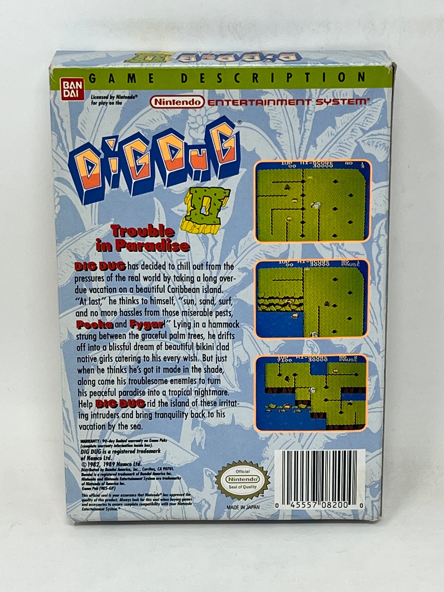 NES Nintendo - Dig Dug II: Trouble in Paradise - Complete