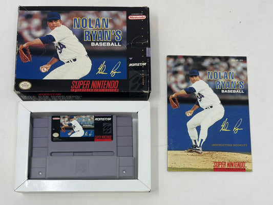 SNES Super Nintendo - Nolan Ryan Baseball - Complete