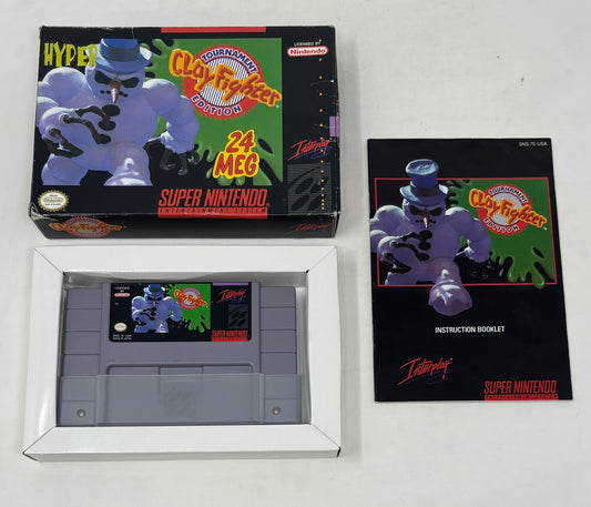 SNES Super Nintendo - Clay Fighter Tournament Edition - Complete