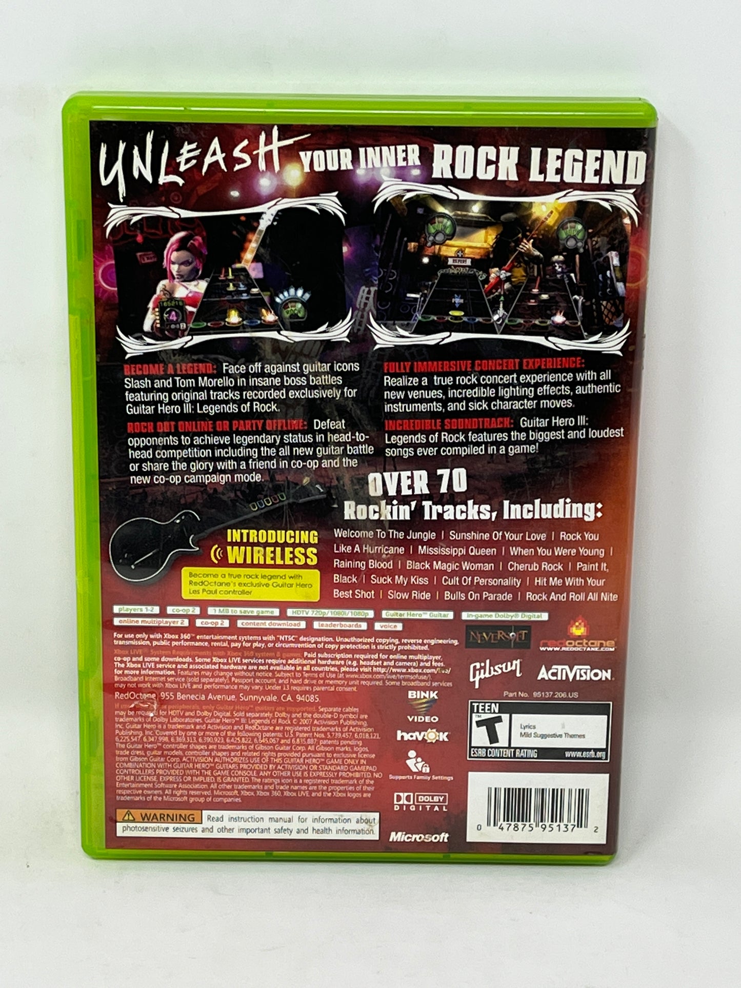 XBox 360 - Guitar Hero III Legends of Rock - Complete