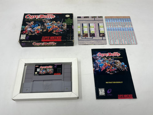 SNES Super Nintendo - Ogre Battle: March of the Black Queen - Complete