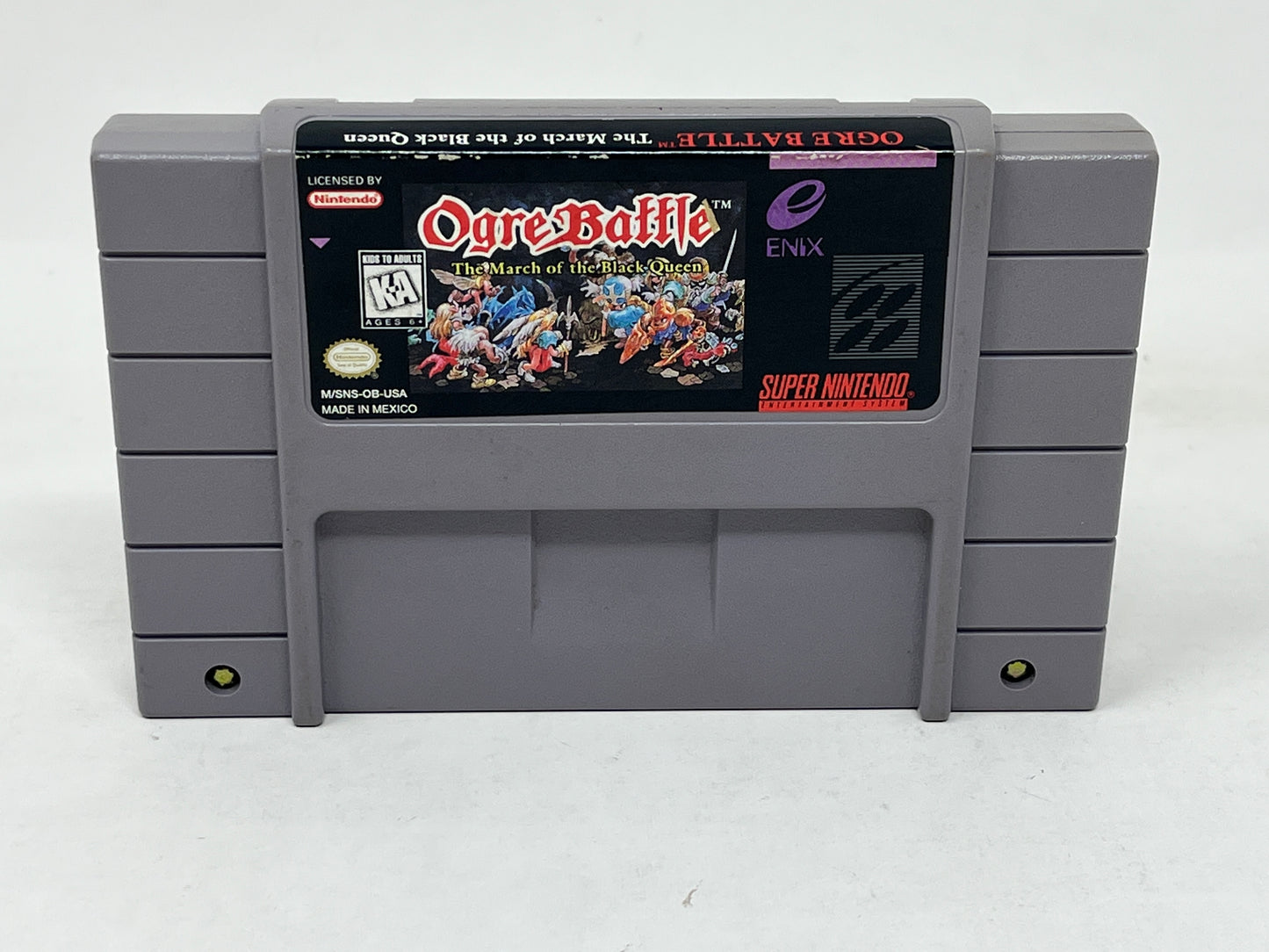 SNES Super Nintendo - Ogre Battle: March of the Black Queen - Complete