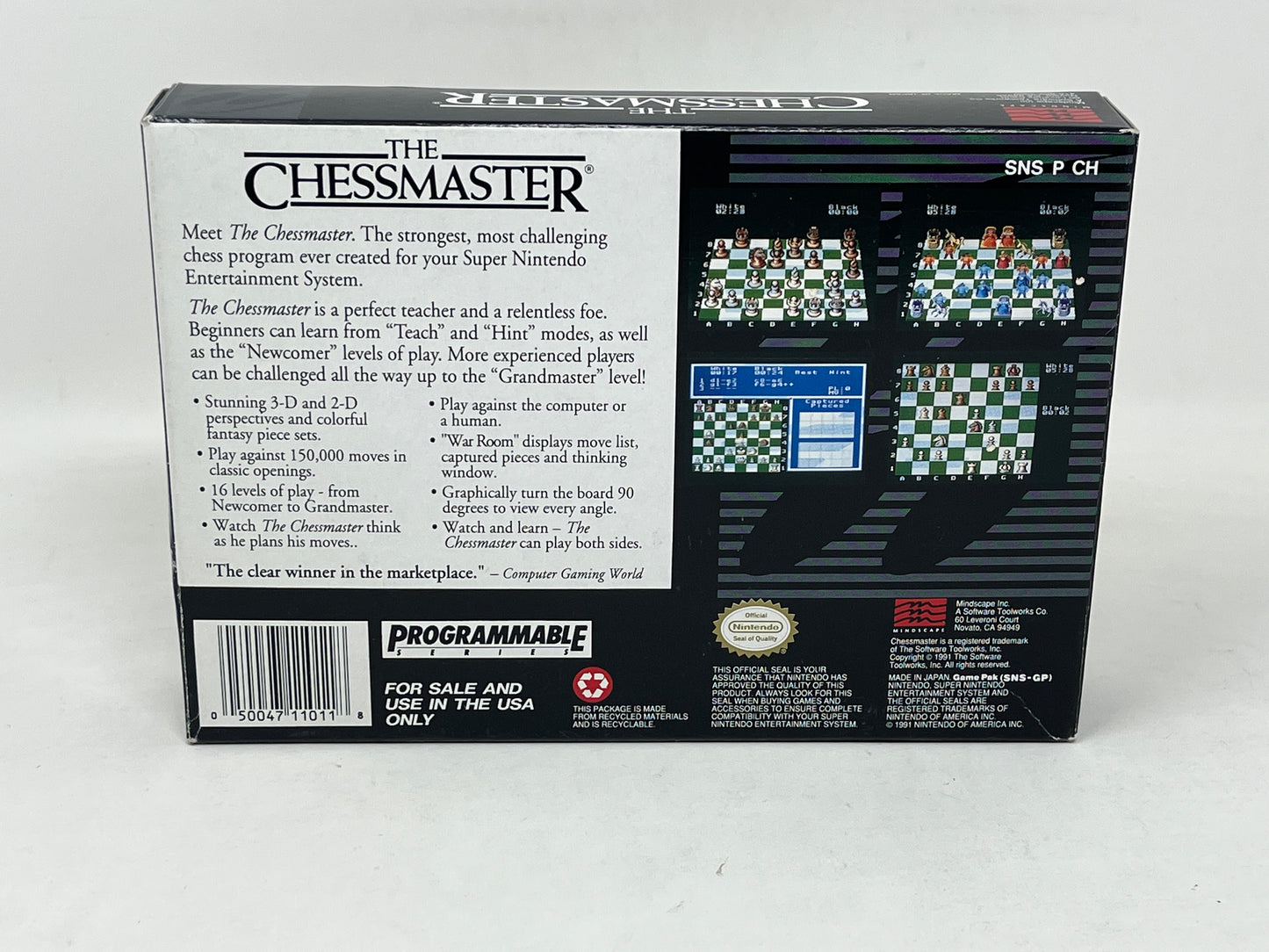 SNES Super Nintendo - The Chessmaster - Complete