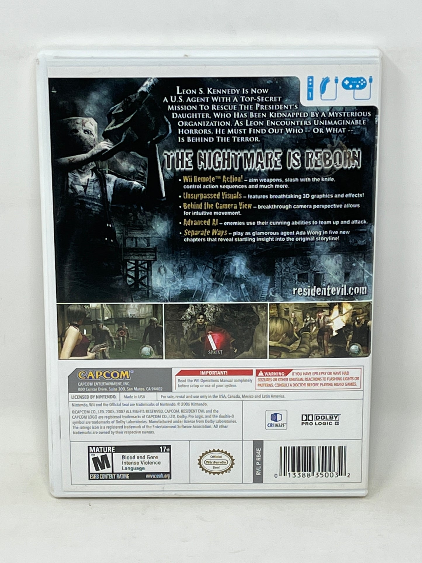 Nintendo Wii - Resident Evil 4 - Complete