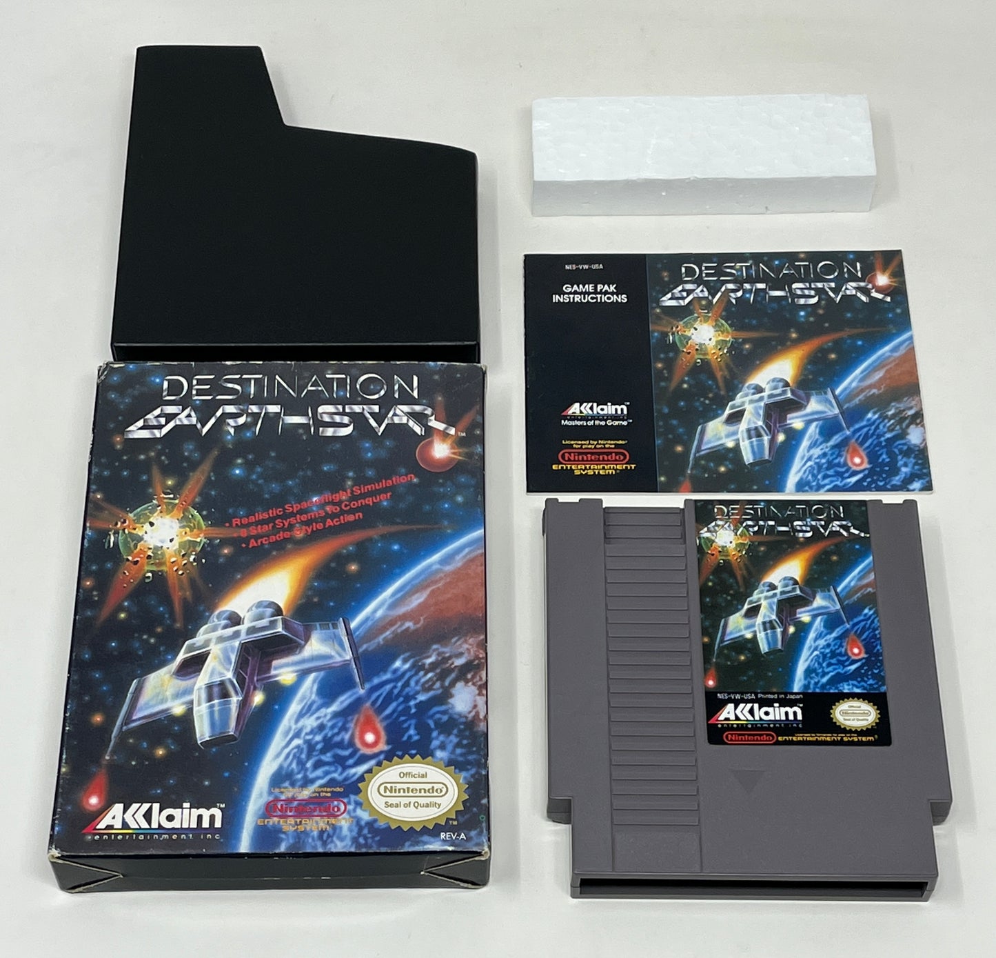 NES Nintendo - Destination Earthstar - CIB Complete in Box