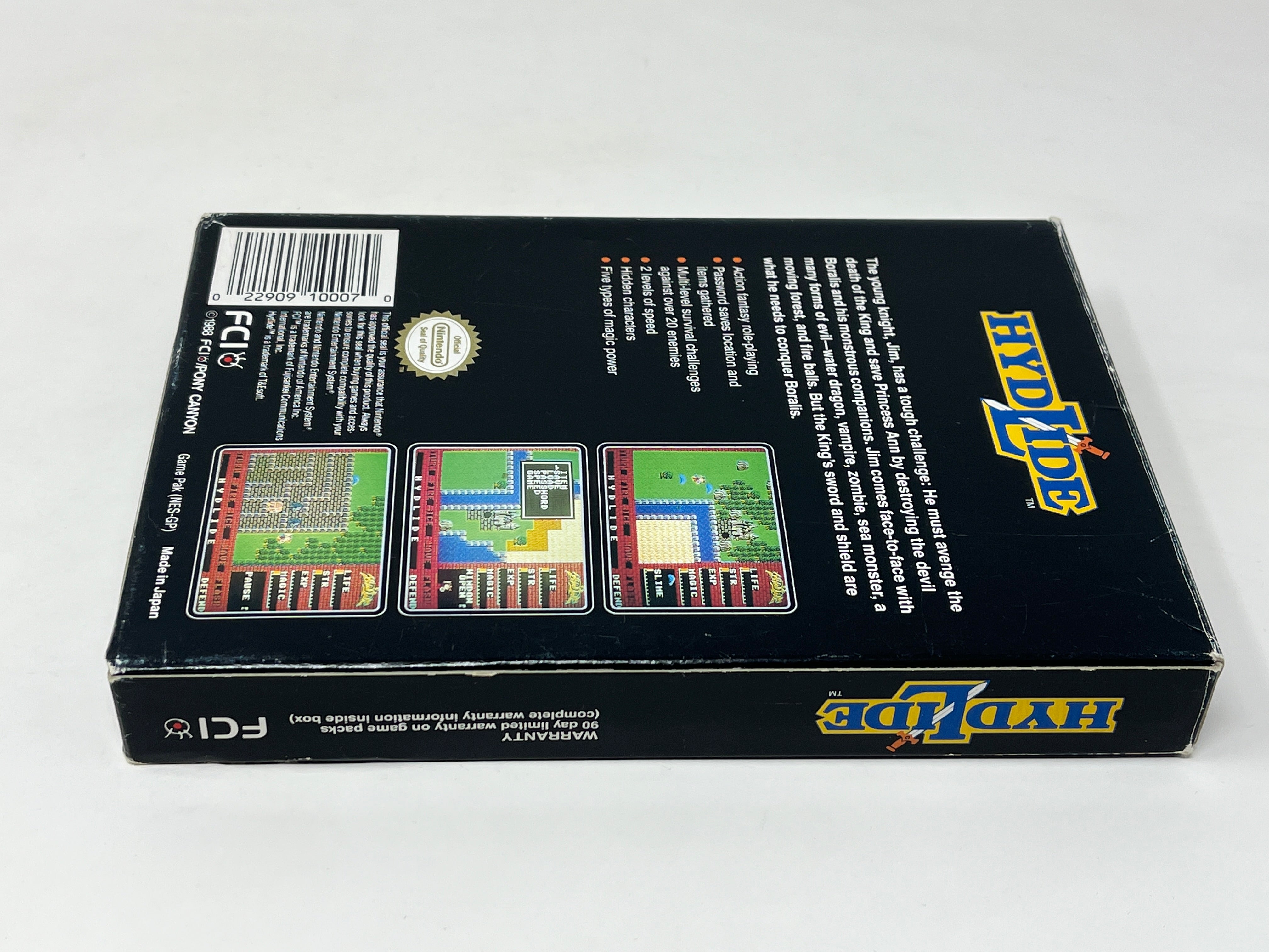 Hydlide for on sale Nintendo NES Complete in box