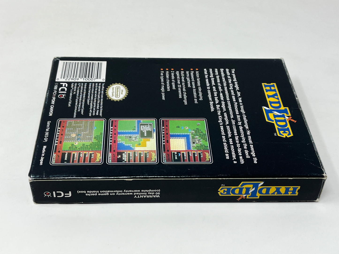 NES Nintendo - Hydlide - Complete