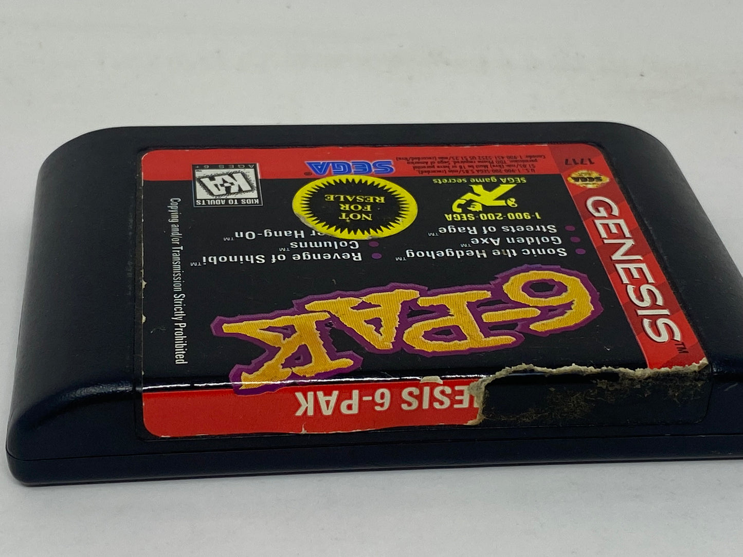 Sega Genesis - 6-Pak - 6 in One Cart - Sonic the Hedgehog