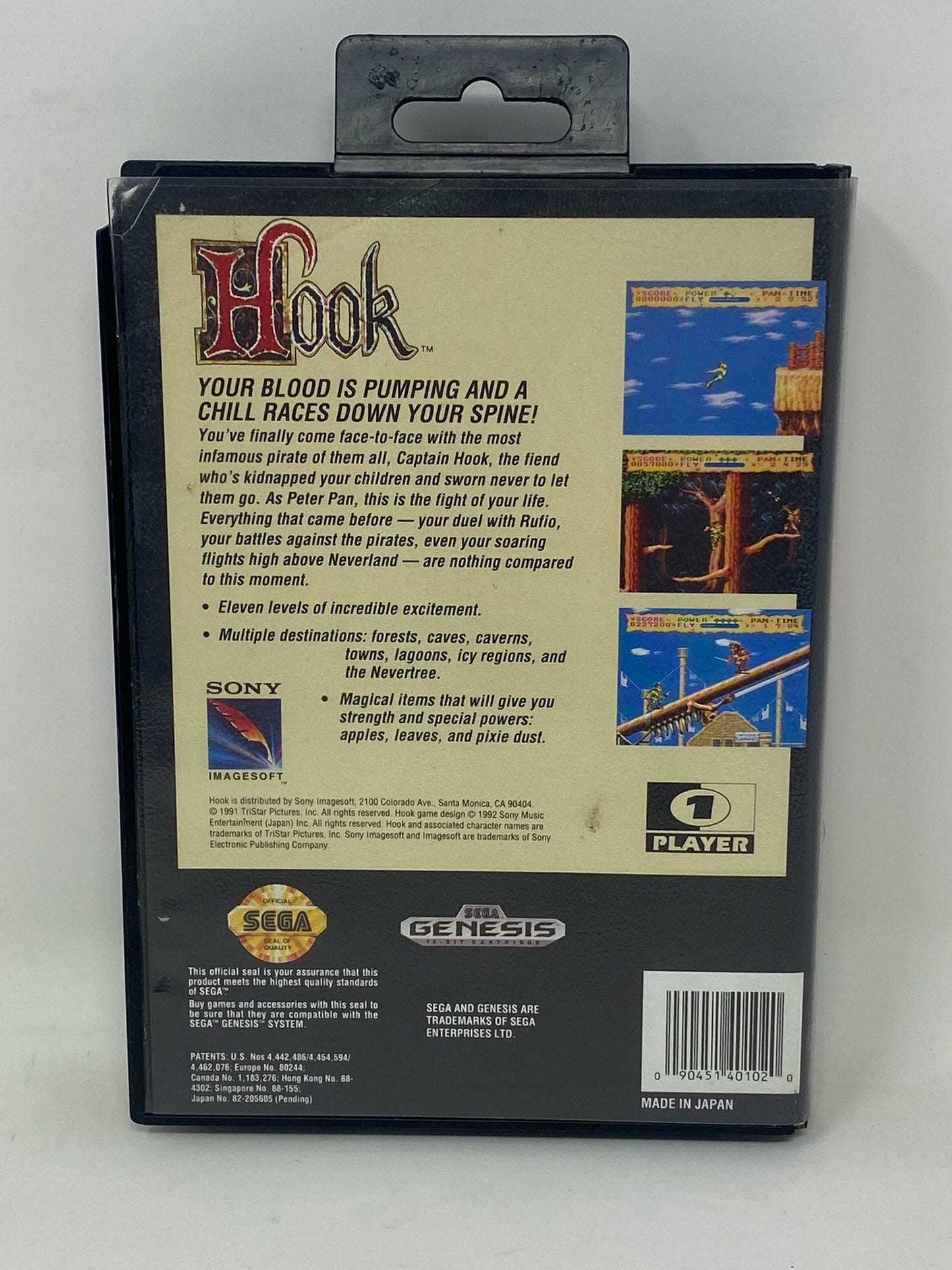 Sega Genesis - Hook - In Case