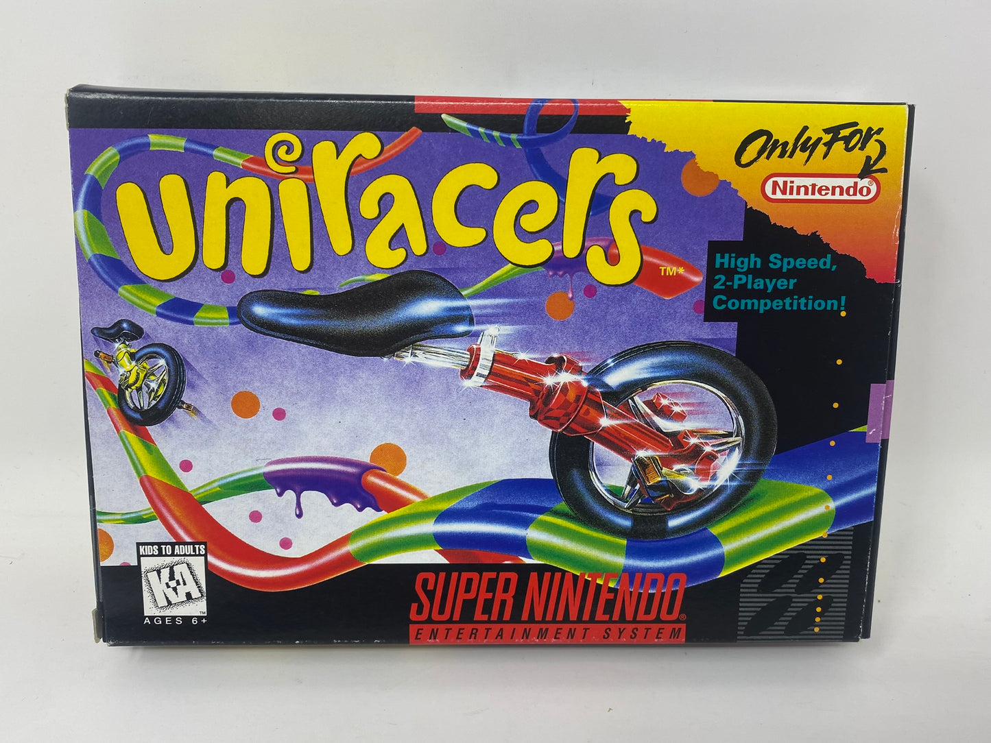 SNES Super Nintendo - Uniracers - Complete in Box