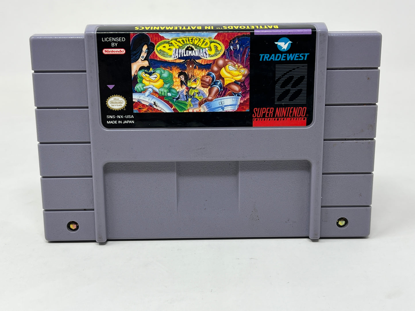 SNES Super Nintendo - Battletoads in Battlemaniacs