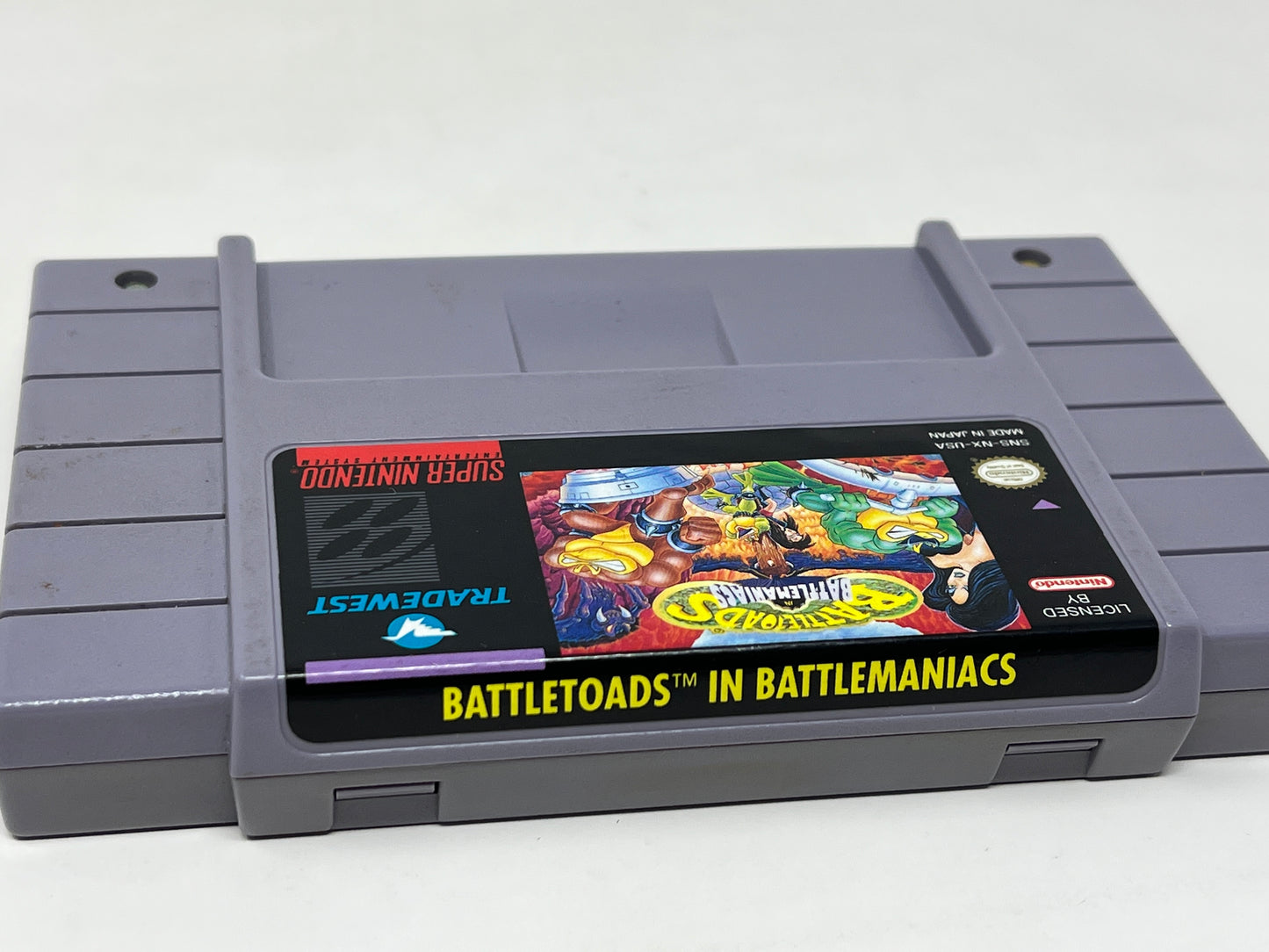 SNES Super Nintendo - Battletoads in Battlemaniacs