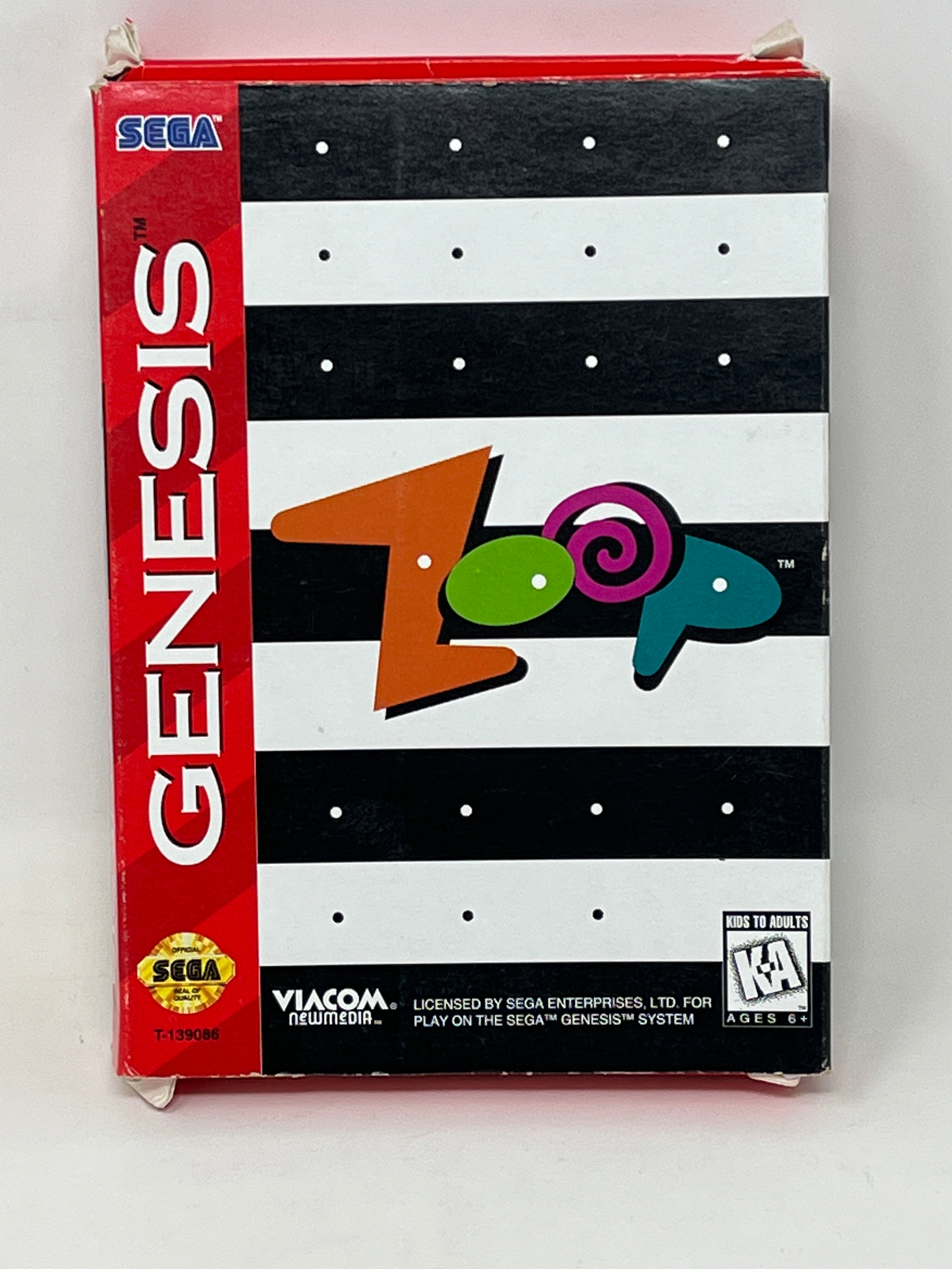Sega Genesis - Zoop - Complete – The Generation X of America