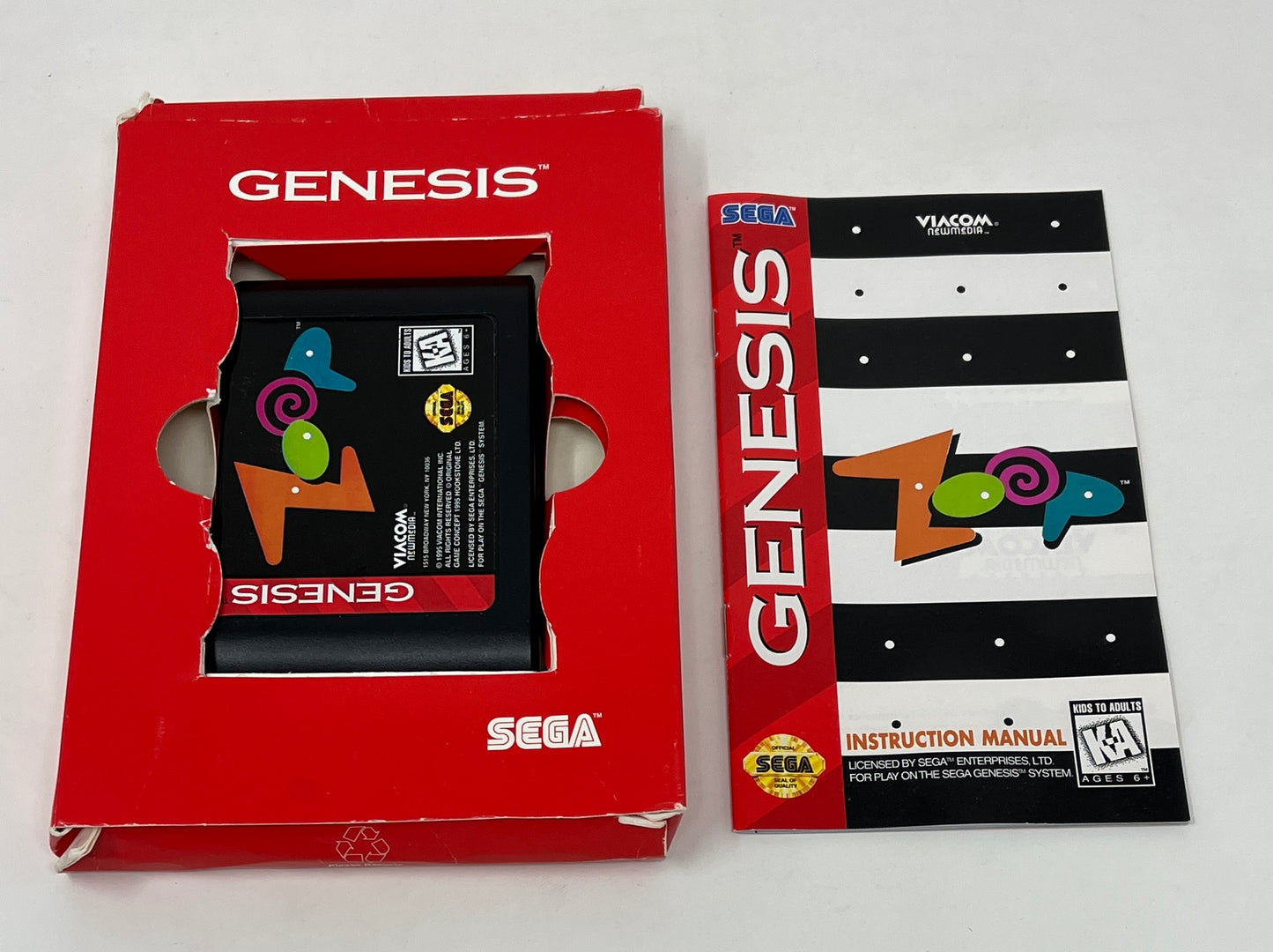 Sega Genesis - Zoop - Complete