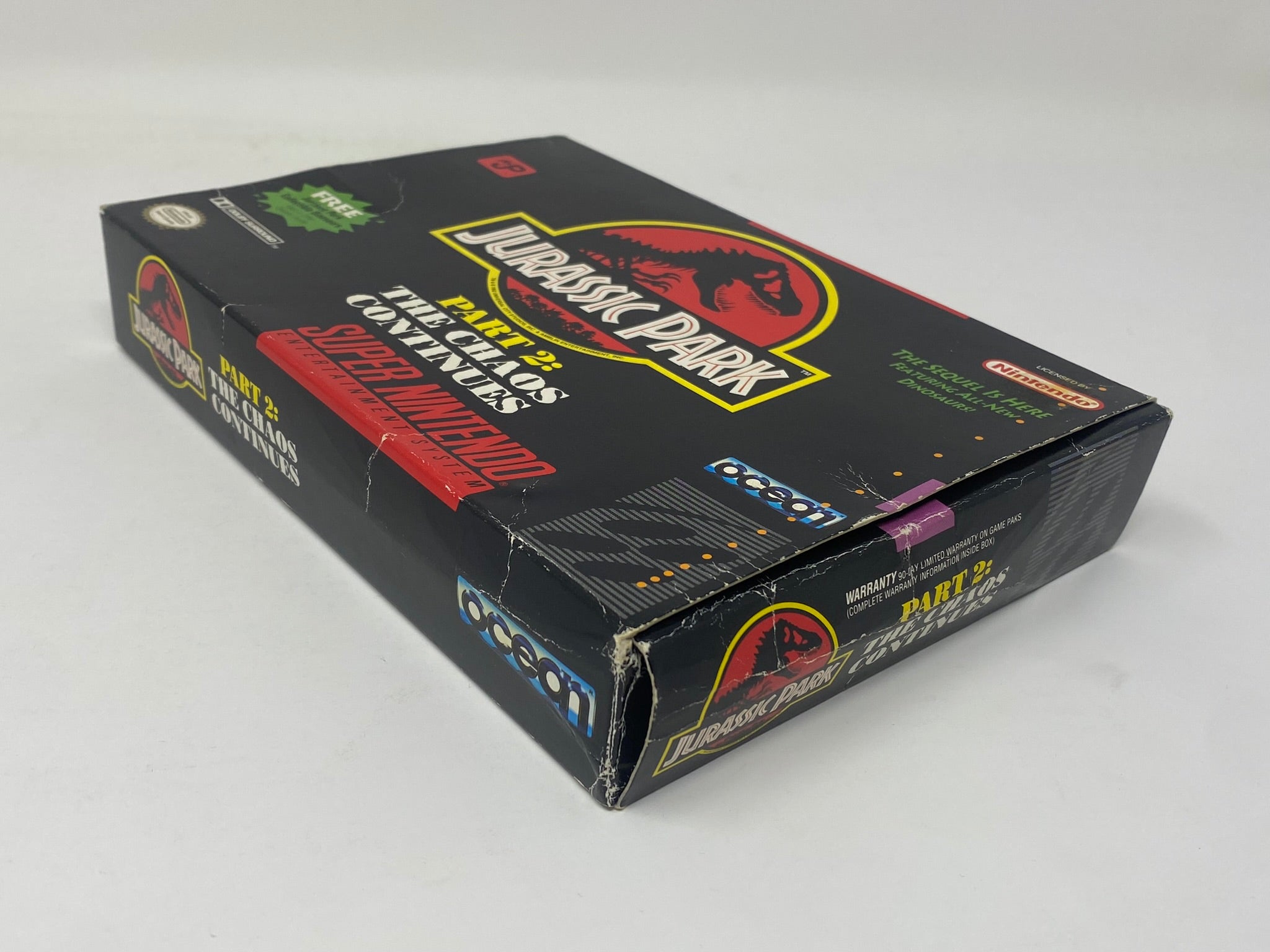 Jurassic Park 2 The Chaos Continues for Super Nintendo Complete in Box on sale