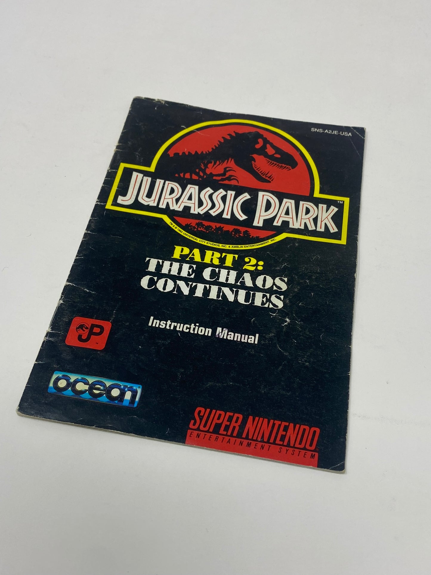 SNES Super Nintendo - Jurassic Park 2 The Chaos Continues - Complete in Box