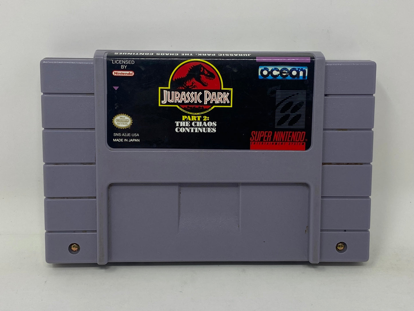 SNES Super Nintendo - Jurassic Park 2 The Chaos Continues - Complete in Box