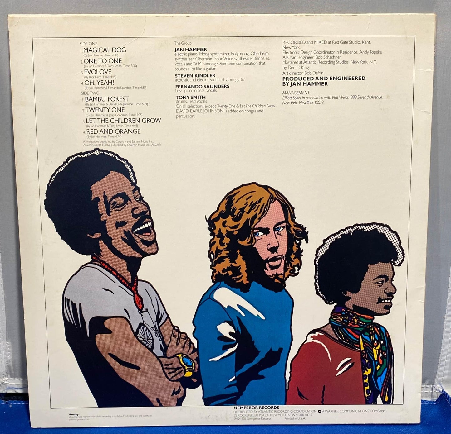 Jan Hammer Group - Oh Yeah? LP Vinyl Album - Nemperor Records - 1976 Original