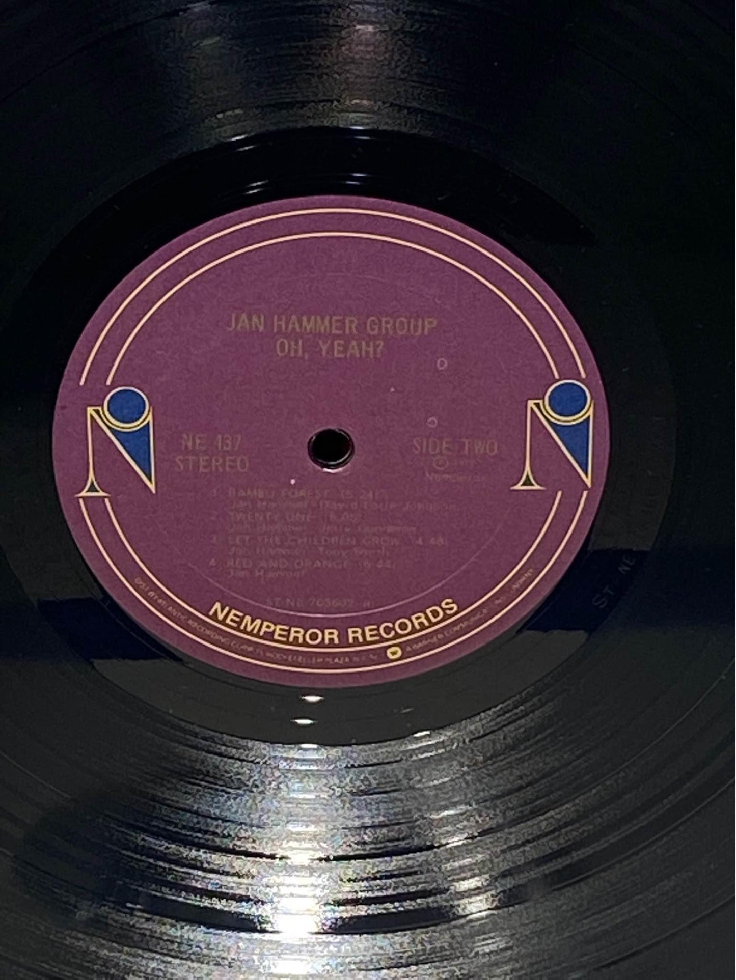 Jan Hammer Group - Oh Yeah? LP Vinyl Album - Nemperor Records - 1976 Original