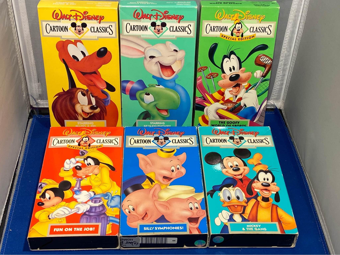 Vintage 90s Disney Cartoon Classics VHS Lot - 13 Videos - Mickey Moues - Donald Duck - Goofy - Pluto