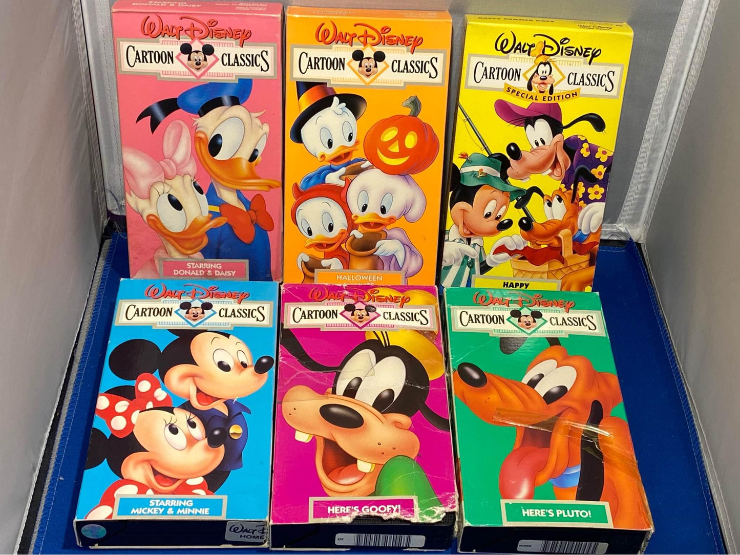 Vintage 90s Disney Cartoon Classics VHS Lot - 13 Videos - Mickey Moues - Donald Duck - Goofy - Pluto