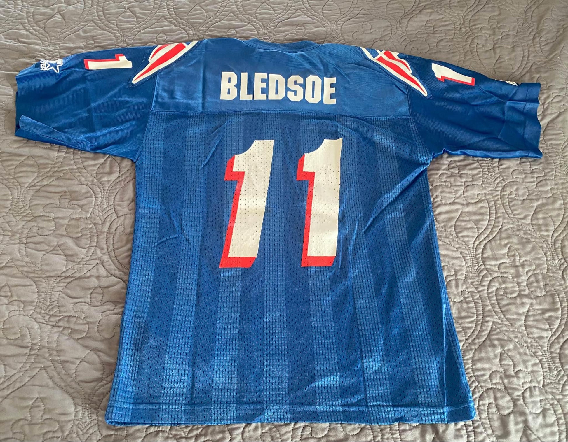 Drew Bledsoe Patriots Lot (117) Authentic Vintage Nfl Football