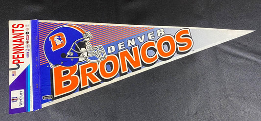 New Vintage 1999 Denver Broncos NFL Pennant - Wincraft Sports - New on Card