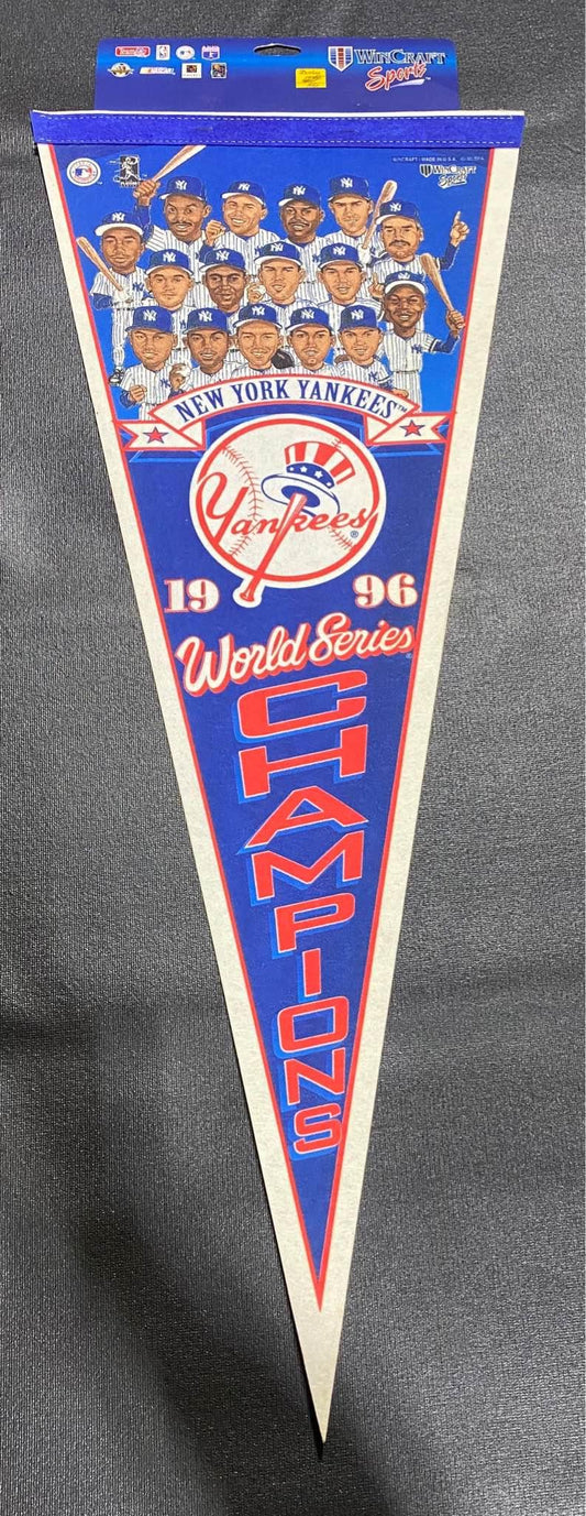 New Vintage 1996 New York Yankees World Series Champions Pennant - Wincraft Sports