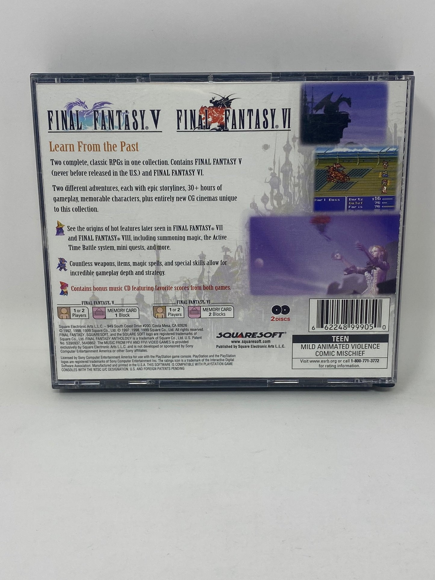 Sony PlayStation PS1 - Final Fantasy Anthology (Black Label)