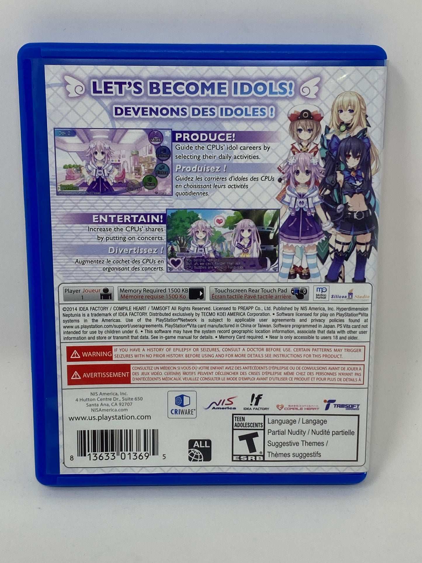 PlayStation Vita - Hyperdimension Neptunia PP Producing Perfection - Complete