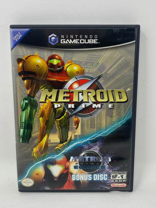 Nintendo GameCube - Metroid Prime w/ Echos Bonus Disc - Complete