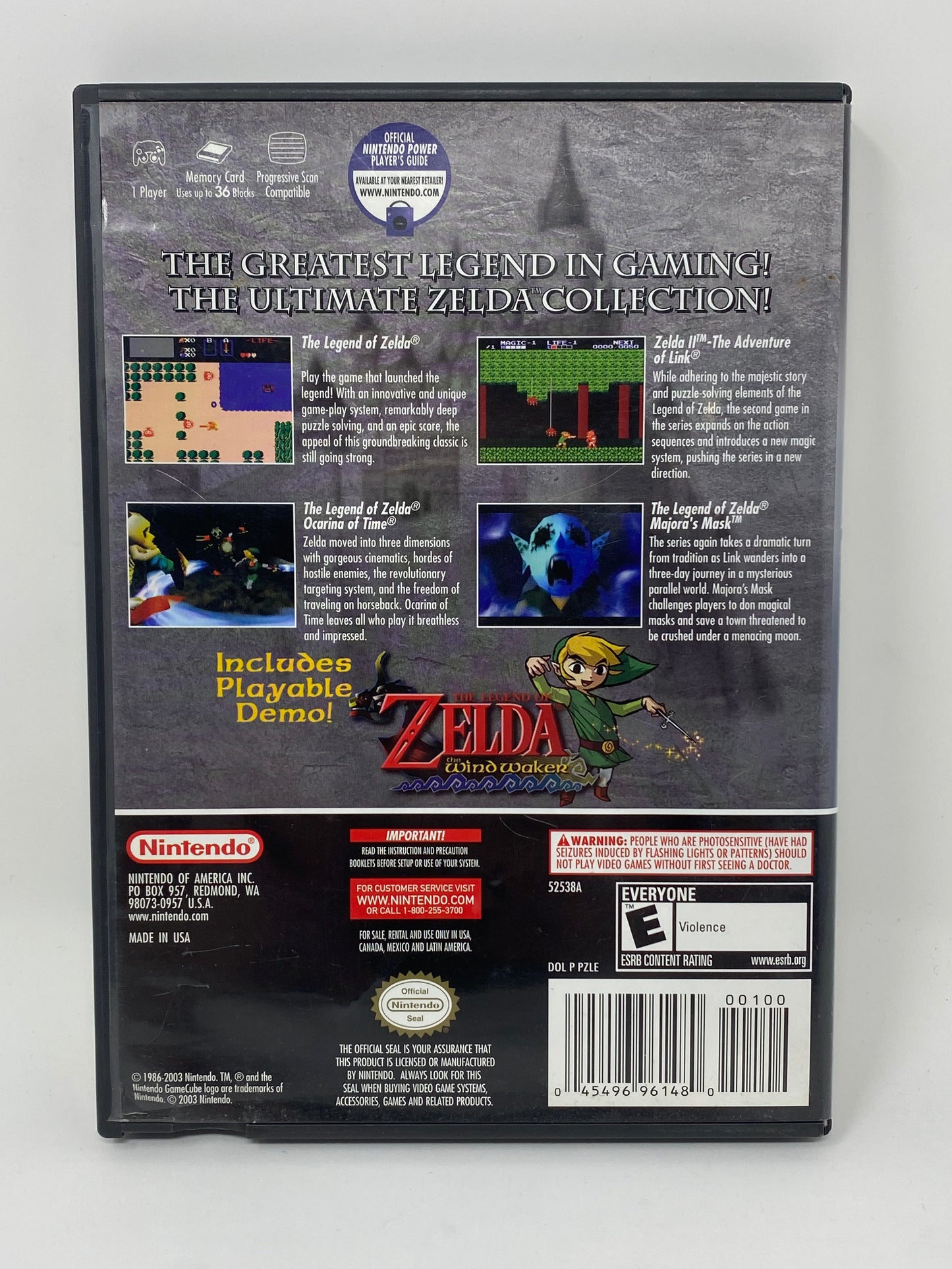 Nintendo GameCube - The Legend of Zelda Collectors Edition in Case