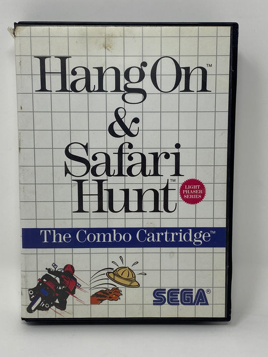 Sega Master System - Hang On / Safari Hunt - CIB - Complete w/ Case & Instructions