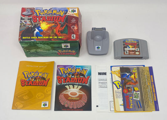 N64 Nintendo 64 - Pokémon Stadium - CIB w/ Rare Inserts