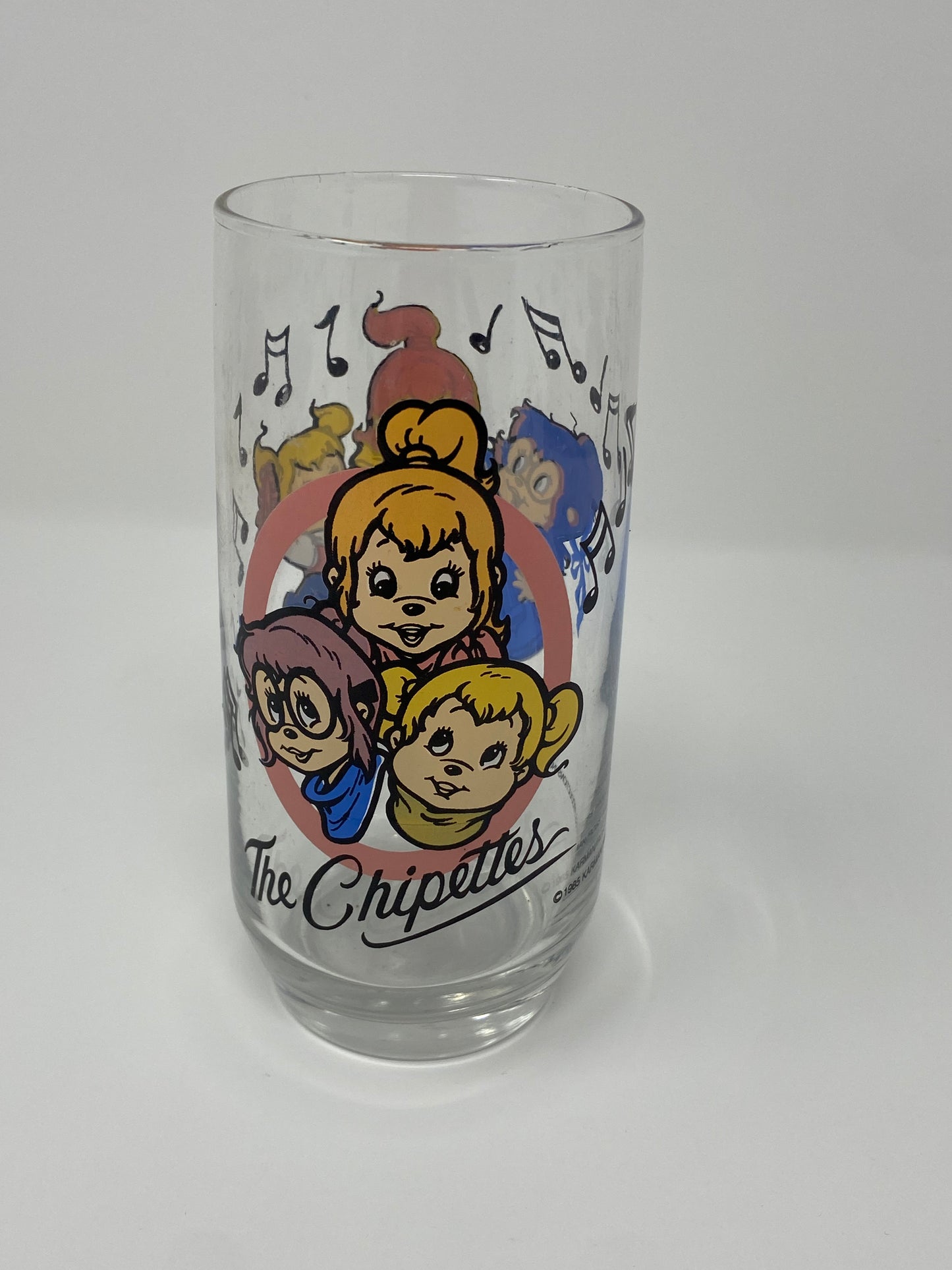 Vintage 1985 - Alvin and the Chipmunks Chippettes Glass