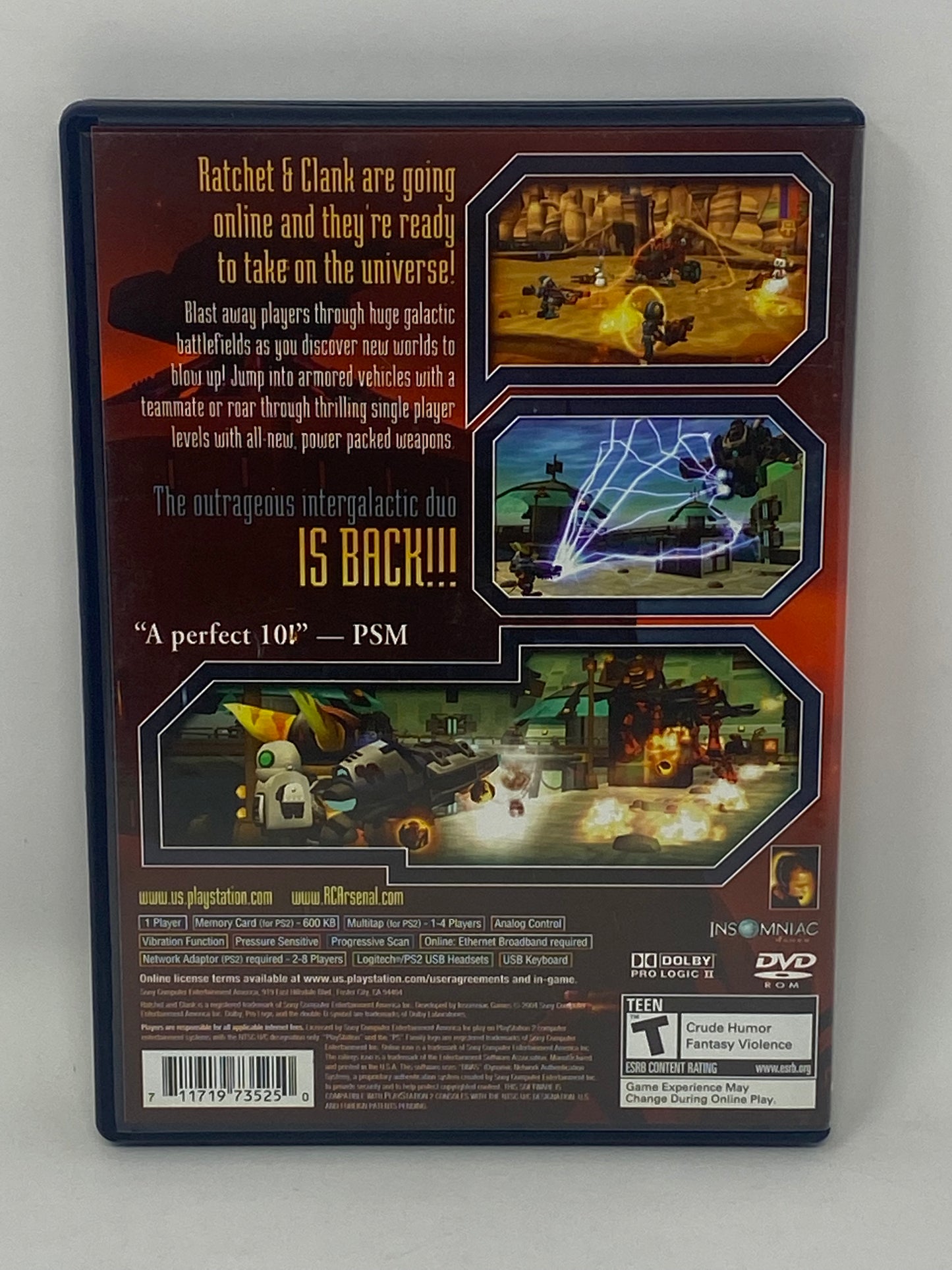 Ratchet and Clank Up Your Arsenal Sony Playstation 2 Game