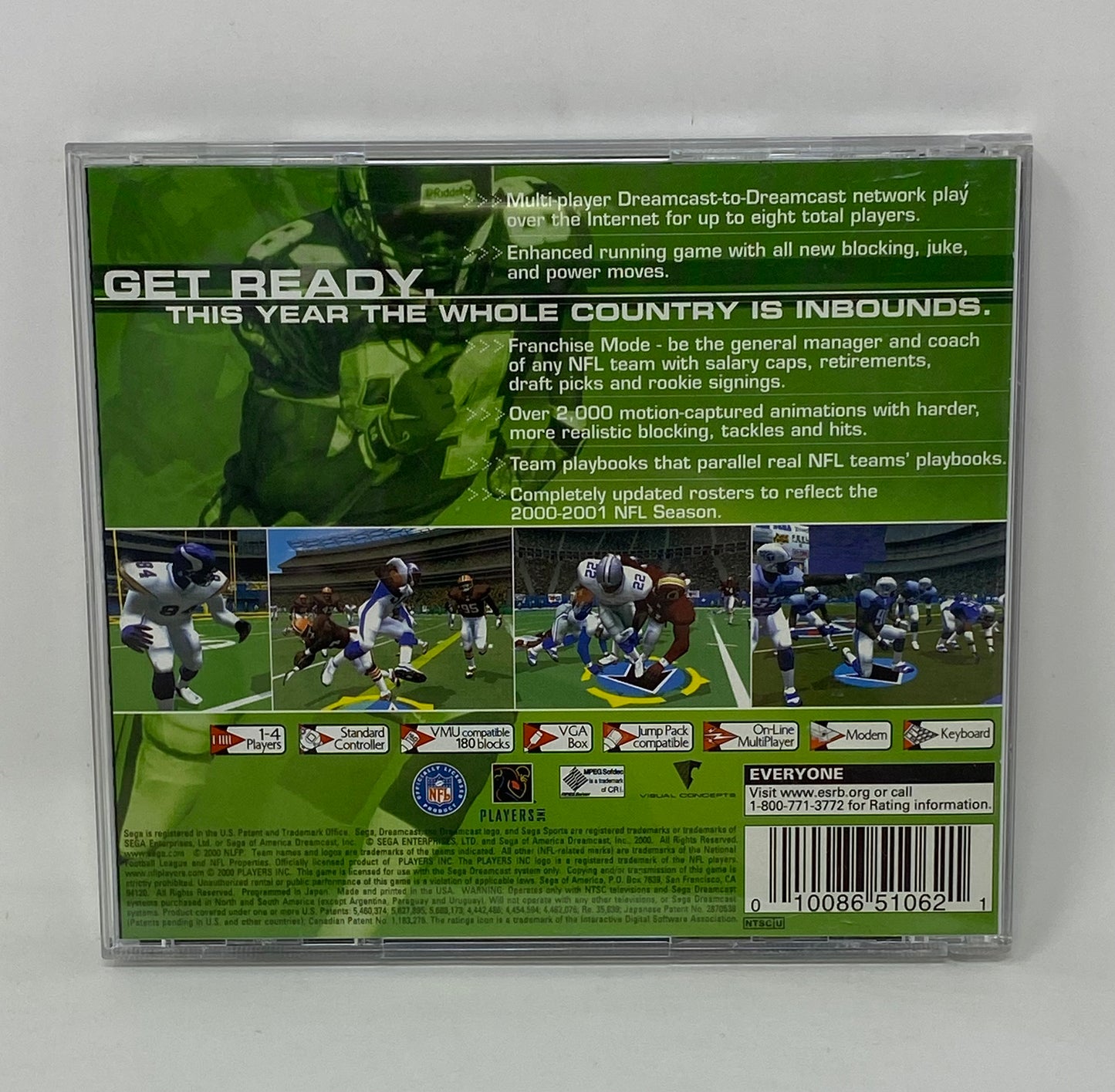 Sega Dreamcast - NFL 2K1 Football