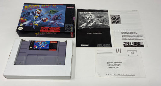 SNES Super Nintendo - Mega Man X - CIB Complete in Box