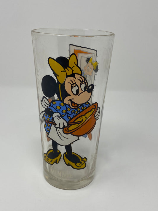 Vintage 1977 Minnie Mouse Happy Birthday Mickey Pepsi Drinking Glass