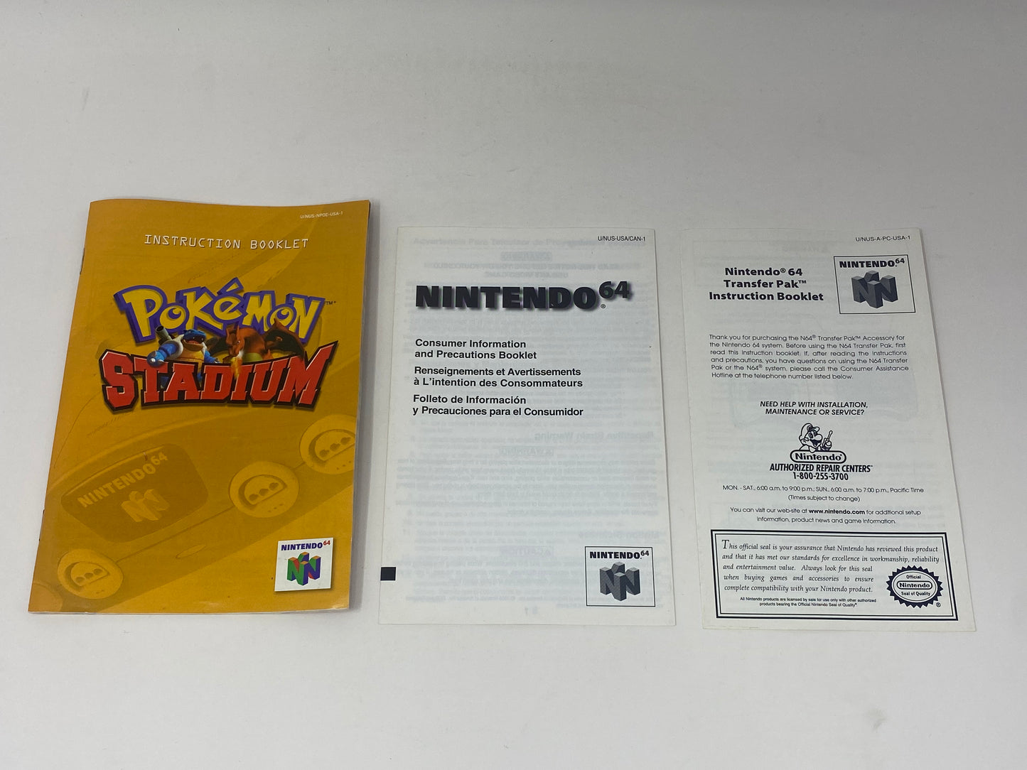 N64 Nintendo 64 - Pokémon Stadium - CIB w/ Rare Inserts