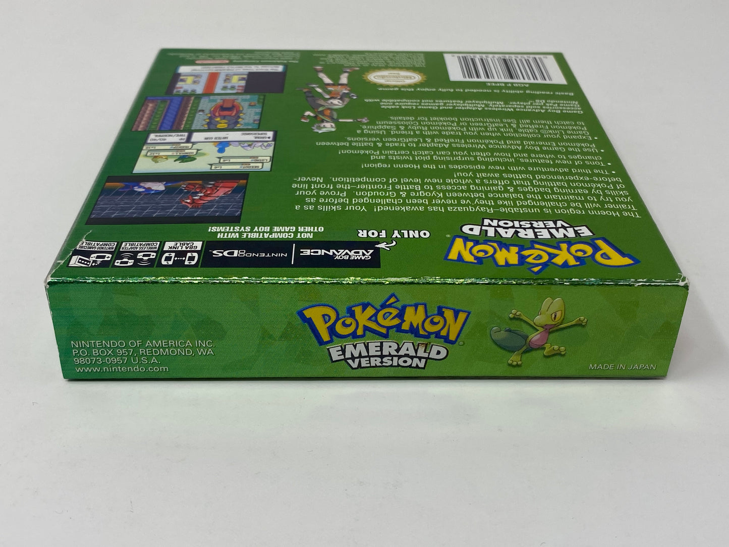 Nintendo Game Boy Advance GBA - Pokémon Emerald Version - CIB Complete in Box