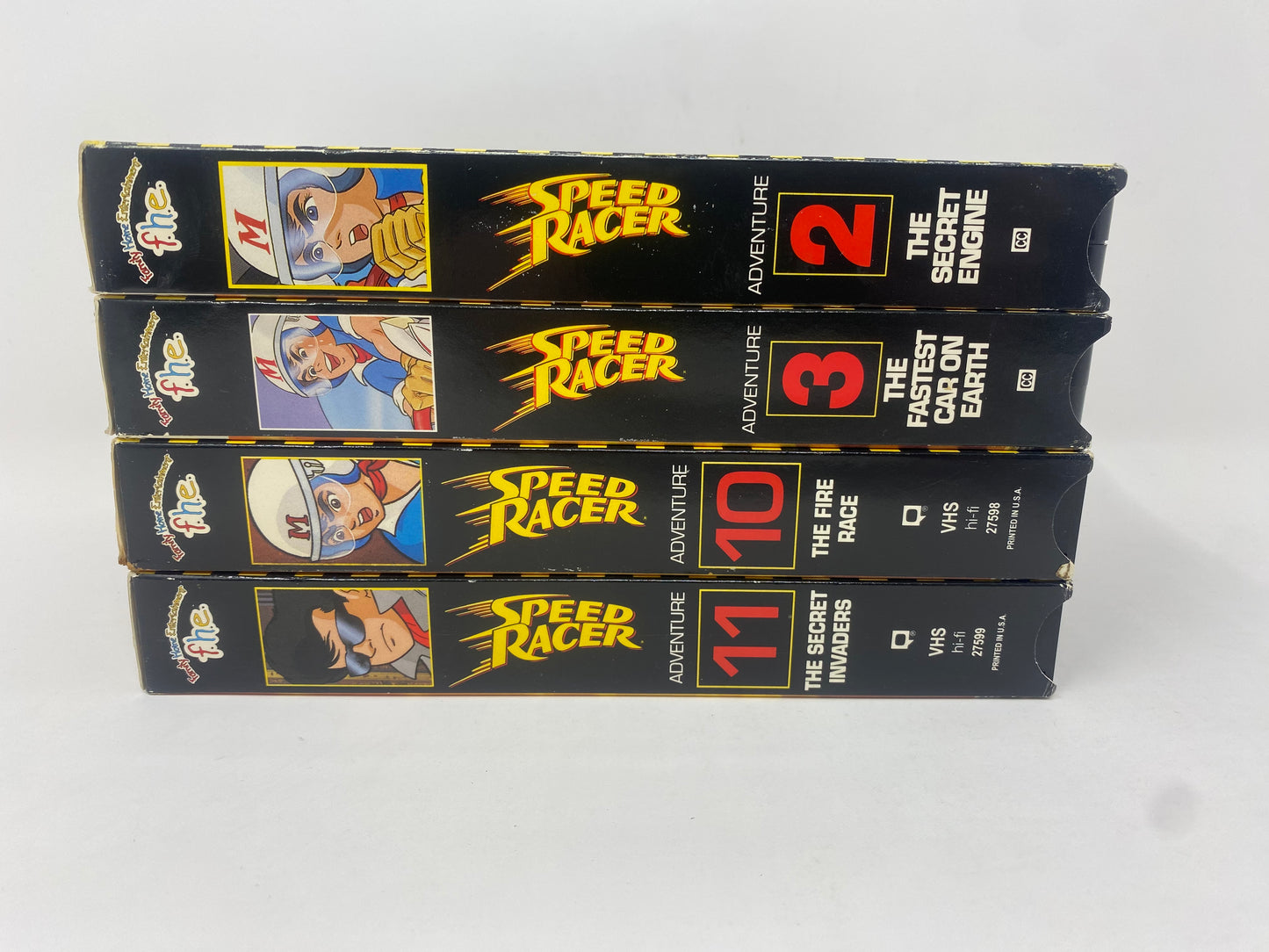 Vintage Speed Racer Animated Series / Cartoon VHS Lot - 4 Volumes (1995)