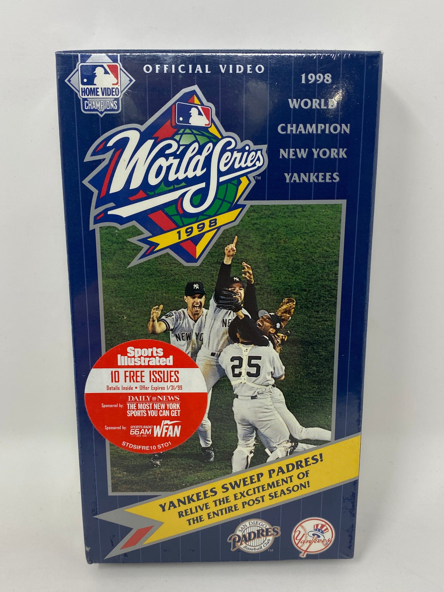 Brand New/Sealed - Official 1998 New York Yankees vs San Diego Padres World Series VHS Promo