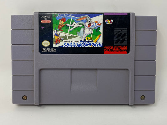 SNES Super Nintendo - Bugs Bunny Rabbit Rampage